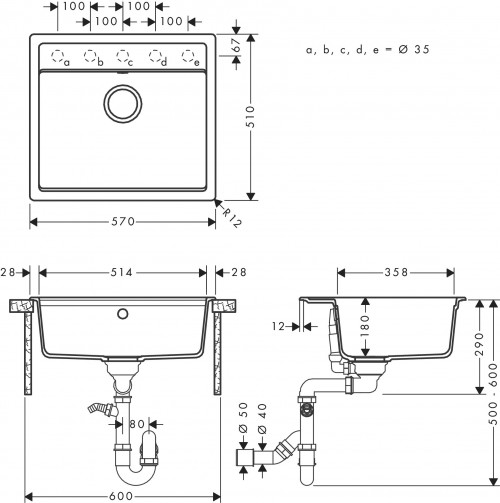 Hansgrohe S52 S520-F510 43359170