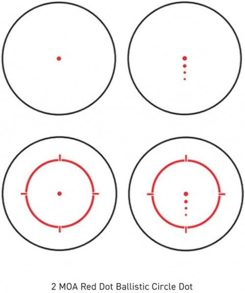 Sig Sauer Romeo 4H 2 MOA Red Dot Ballistic Circle Dot