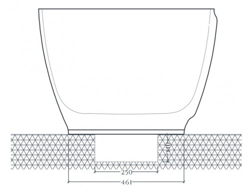 ArtCeram Hoop 170x70 ACW002