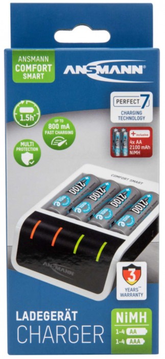 Ansmann Comfort Smart + 4xAA 2100 mAh