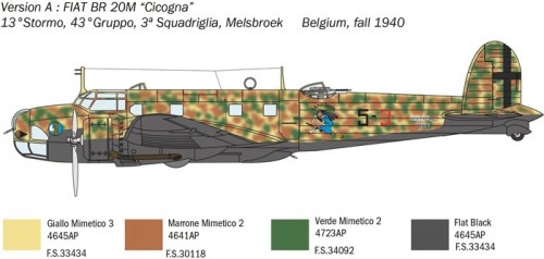 ITALERI FIAT BR.20 Cicogna (1:72)