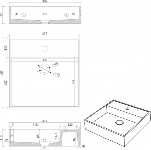 Sapho Quadrado 46x46 AR469