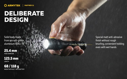 ArmyTek Partner C2 Magnet USB Warm