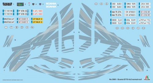 ITALERI Scania S770 4x2 Normal Roof (1:24)