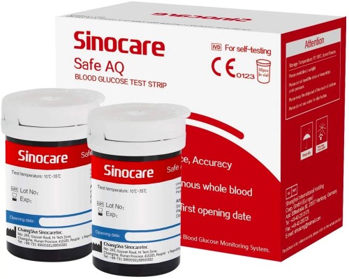 Sinocare Safe AQ Smart + 50 Test Strips