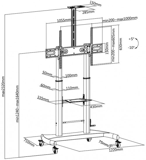 Gembird TVS-100T-02