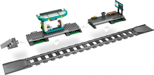 Lego Downtown Streetcar and Station 60423