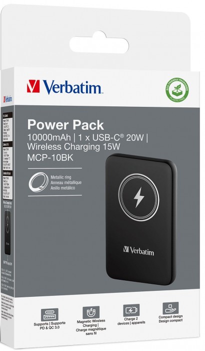 Verbatim 10000 Magnetic Wireless Power Pack