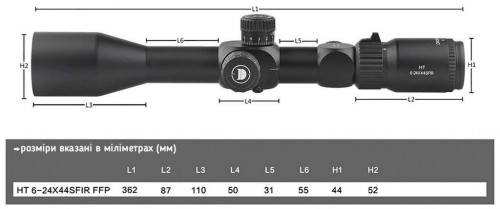 Discovery HT Gen2 6-24x44 SFIR