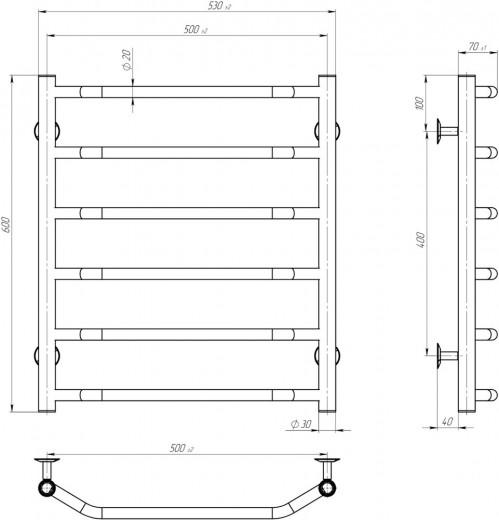 Deffi Trapetsiya E R P6 500x600 C.TR.60.50.6.E.C.R.5