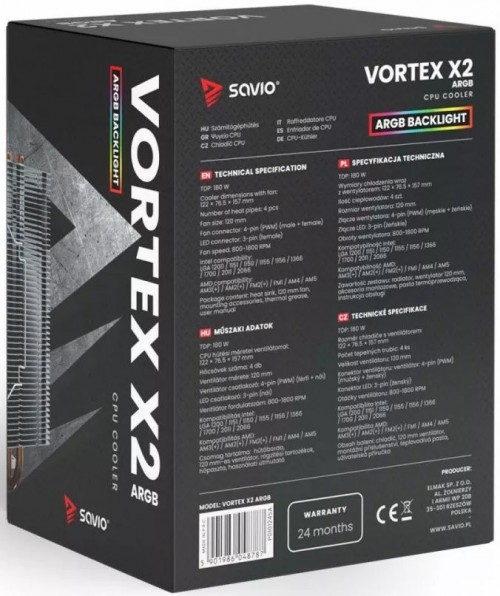 SAVIO VORTEX X2 ARGB