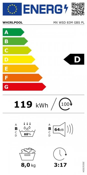 Whirlpool MX WSD 83M GBS PL
