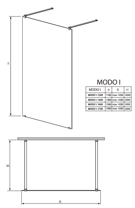 Radaway Modo I 140