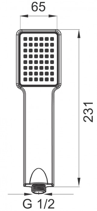 Чертеж с размерами Ferro Quadro S110