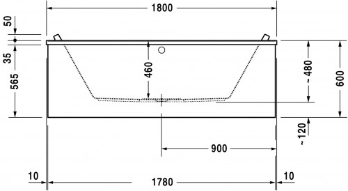 Duravit Starck 180x80 New rectangular