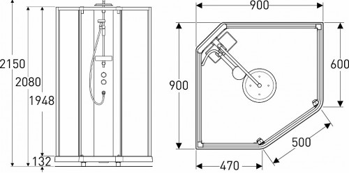 Ido Showerama 10-5 90x90