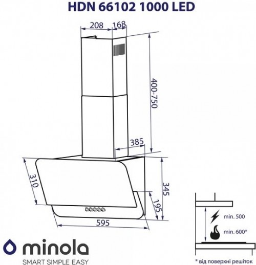 Minola HDN 66102 BL 1000 LED