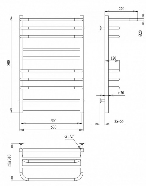 Paladii Estet Shelf 530x800