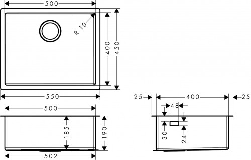 Hansgrohe S71 S719-U500 43427