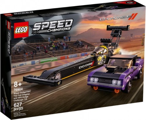 Lego Mopar Dodge//SRT Top Fuel Dragster and 1970 Dodge Chall