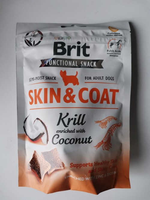 Brit Care Functional Snack Skin&Coat Krill 0.15 kg