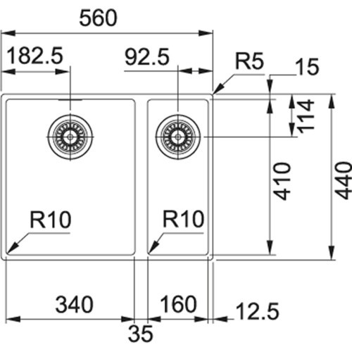 Franke Sirius SID 160 125.0252.219