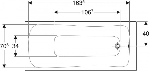 Geberit Selnova 180x80 554.286.01.1