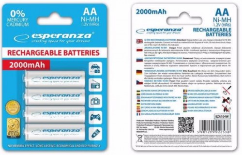 Esperanza 4xAA 2000 mAh