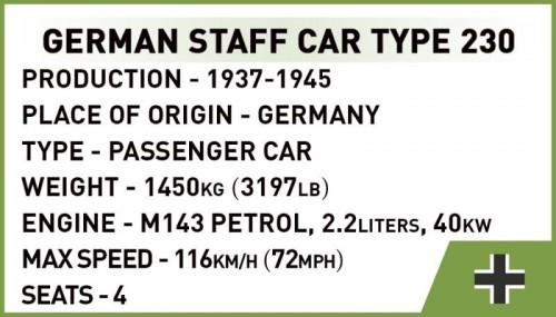 COBI German Staff Car Type 230 2277