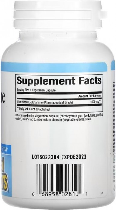 Natural Factors Micronized L-Glutamine 1000 mg