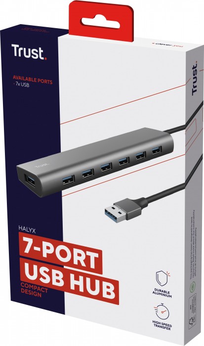 Trust Halyx 7 Port USB 3.2 Gen1 Hub