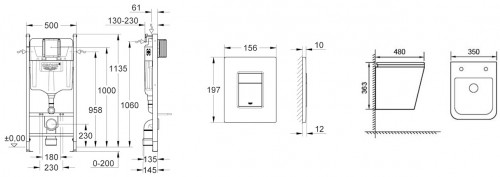 Grohe Solido Even UA38971966B WC