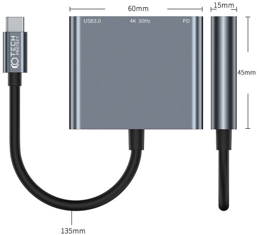 Tech-Protect V1-HUB Adapter 3in1