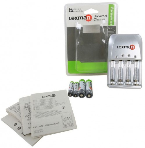 Lexman Universal Charger + 2xAA 2000 mAh + 2xAAA 900 mAh