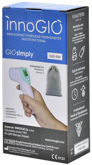 InnoGIO Non-contact Forehead IR Thermometer GIOsimply