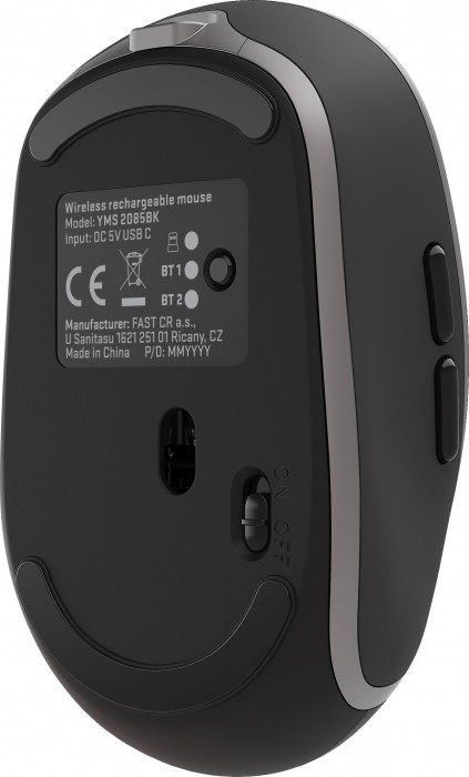 Yenkee 2.4G + BT Wireless Rechargeable Mouse Noble