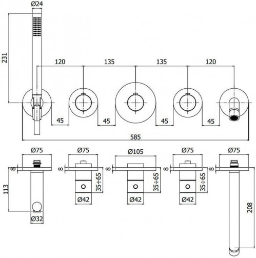 Paffoni Modular Box MDE001CR