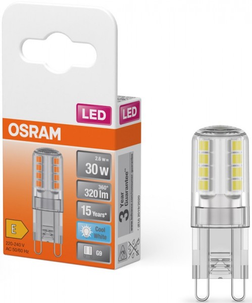 Osram LED PIN 30 2.6W 4000K G9