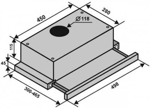 VENTOLUX Garda 50 BK 500 LED