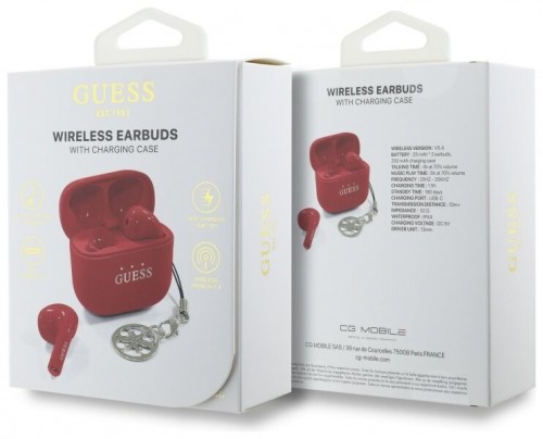 GUESS Glossy Effect Printed Classic Logo & Charm