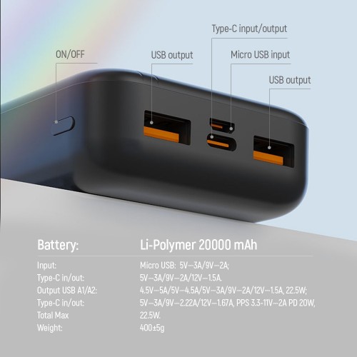 ColorWay CW-PB200LPB4BK-PD