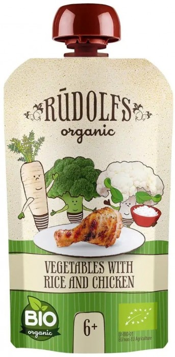 Rudolfs Organic Puree 6 110