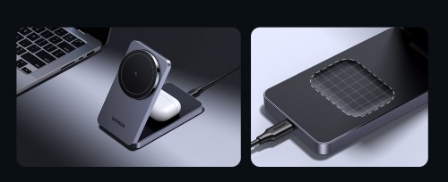 Ugreen MagFlow 15W 2-in-1 MagSafe Charger