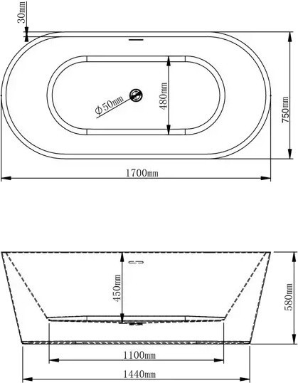 VBI Etna 170x75 VBI-070117