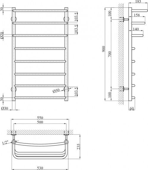 KRONER Prima WT900x500-8