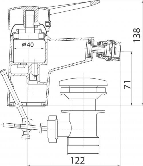 Чертеж с размерами