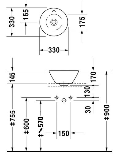 Чертеж с размерами