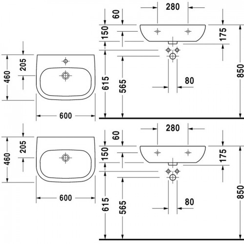 Duravit D-Code 231160