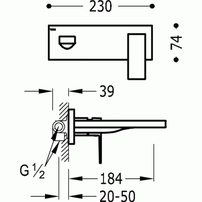 Чертеж с размерами