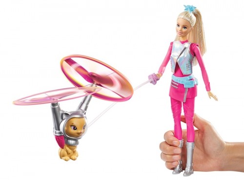 Barbie Star Light Adventure Galaxy Doll and Hover Cat DWD24